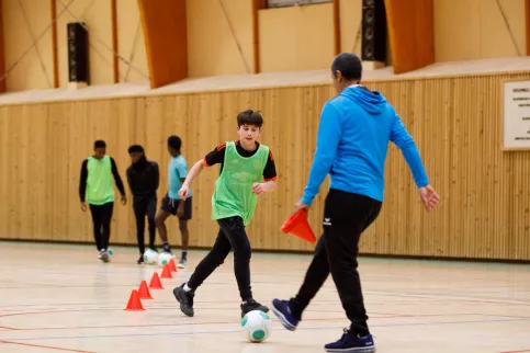 Cours de sport au collège Saint François