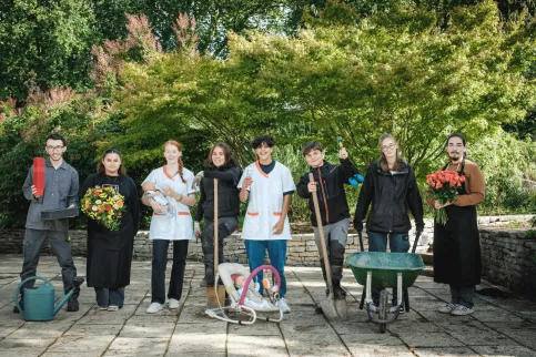  Jeunes de tous les métiers enseignés : fleuristerie, puériculture, travaux paysagers