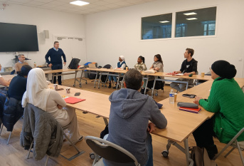 Stagiaire en POEI parcours d'éducateur lors d'une séance de formation au siège d'Apprentis d'Auteuil