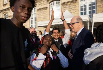 photos à la fin de la cérémonie de l'expo