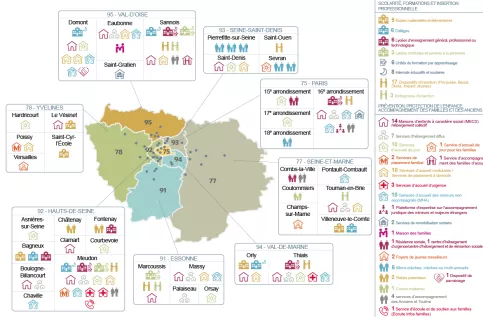 Carte établissement IDF