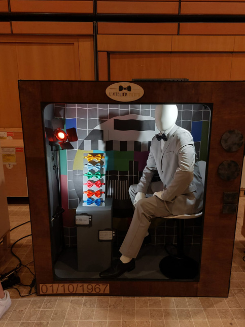 Vitrine de Capucine, élève en Marchandisage Visuel pour les MAF