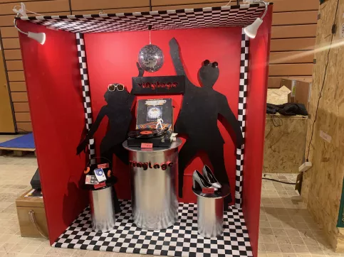 Vitrine de Lisa, élève en Marchandisage Visuel pour les MAF