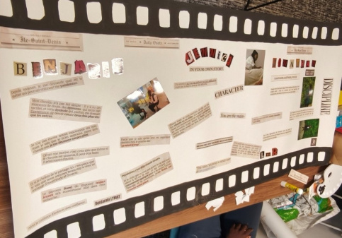 Fresque réalisée par les jeunes du projet Objectif Clique