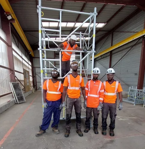 les jeunes en formation coffreur bancheur Legendre