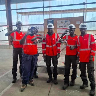 Les jeunes en formation coffreur bancheur