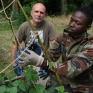 Formateur avec son apprenti jardinier